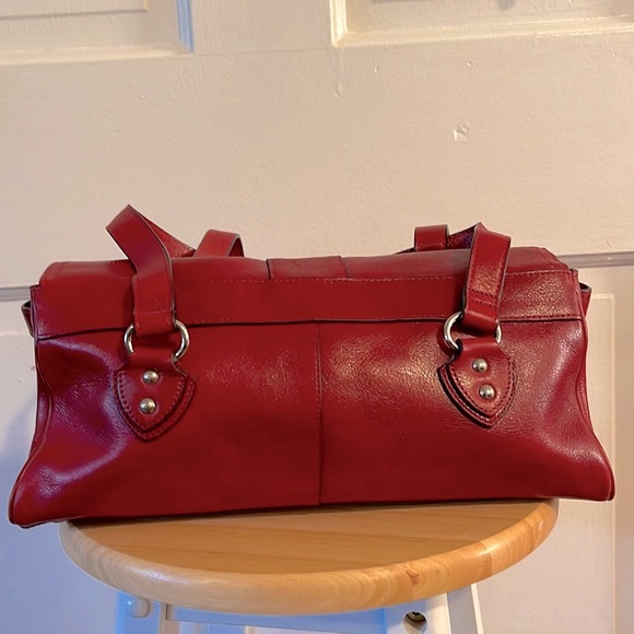 Wilson’s Leather | Sexy Red Leather Bag VINTAGE - Picture 3 of 10